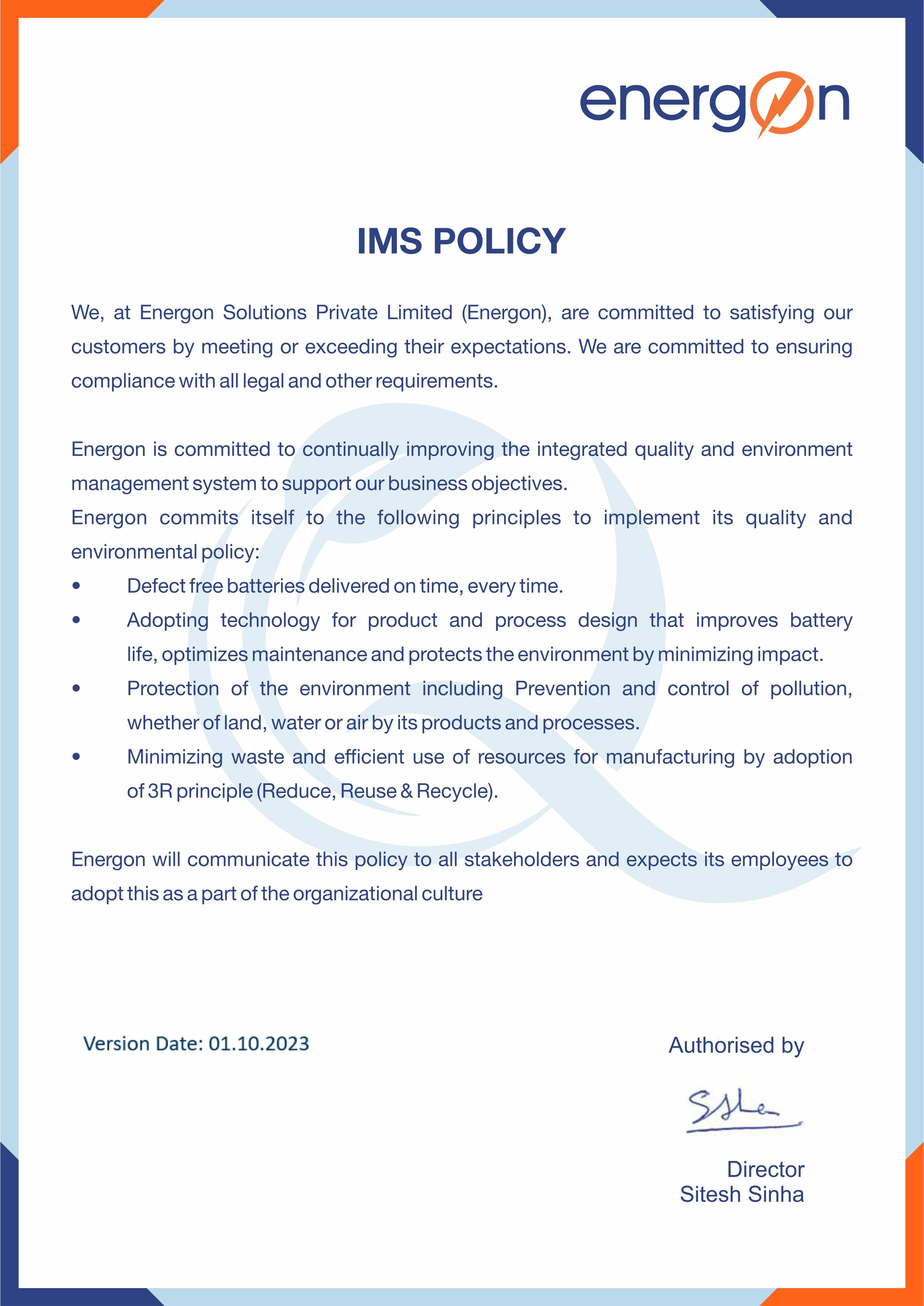 Quality Policy